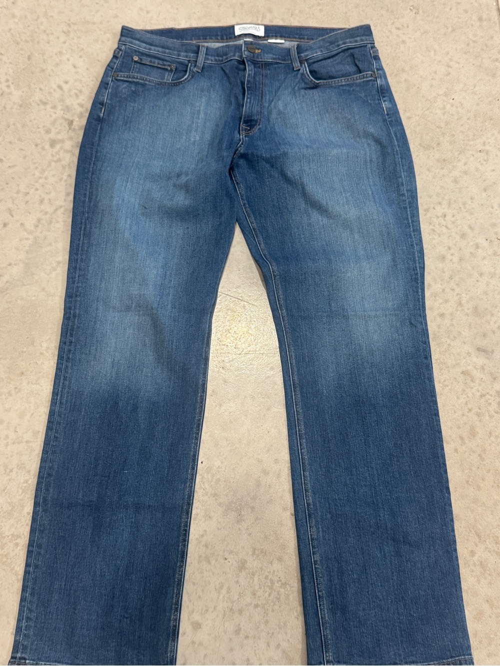 Tecovas Men's Straight-Leg Jeans in Medium Blue Wash